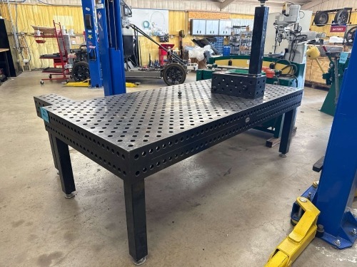 SIEGMUND WELDING TABLE APPROX: 94&rdquo; x 47&rdquo; x 33&rdquo;