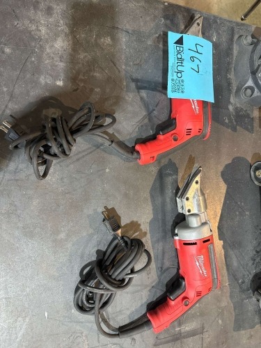 LOT OF (2) MILWAUKEE 18GA SHEAR CAT NO: 6852-20