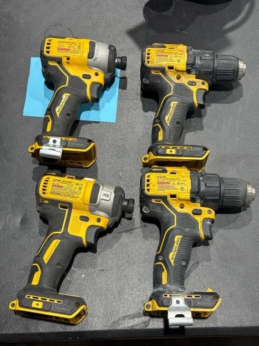 LOT IF (4) ASSTD DEWALT DRILLS