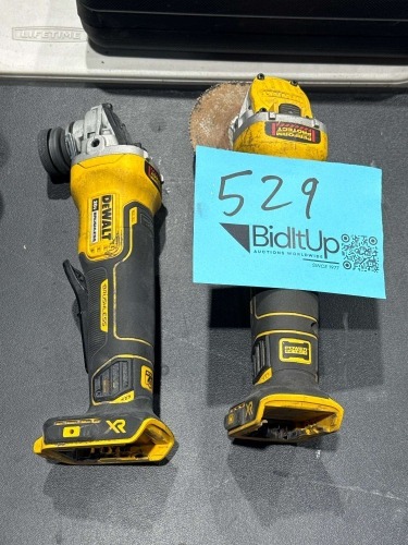 LOT OF (2) ASSTD DEWALT GRINDERS: MODEL:DCG413 & DCG415
