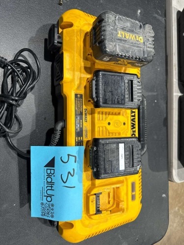 DEWALT 4 BATTERY CHARGING STATION MODEL: DCB104