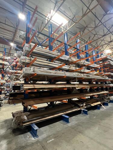 16 Bay Cantilever Racking System – Heavy-Duty Lumber & Material Storage