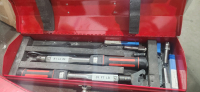 INTERCHANGEABLE HEAD TORQUE AND ASSORTED WRENCHES WITH RED TOOLBOX