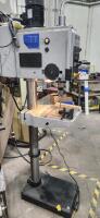 CLAUSING IBERDRILL TL-25 19.68" FLOOR DRILL PRESS GEAR HEAD DRIVE ADJUSTABLE WORK TABLE AND BASE - 2