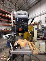 CLAUSING IBERDRILL TL-25 19.68" FLOOR DRILL PRESS GEAR HEAD DRIVE ADJUSTABLE WORK TABLE AND BASE - 7