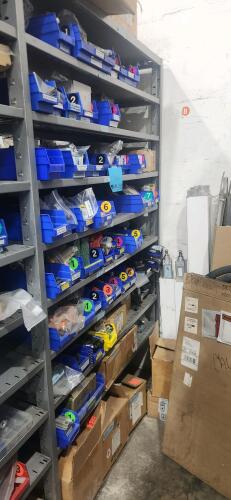 Assorted Contents of Shelving Bay