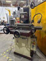 CHEVALIER FSG-618M MANUAL SURFACE GRINDER FLOOR SIZE 74.8" x 55.1" x 83.9" TABLE SIZE 5.9" x 18.1" 60Hz 3450 RPM/50Hz 2850 RPM - 8