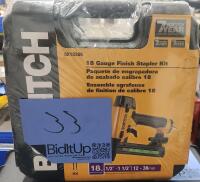 BOSTICH 18 GAUGE FINISH STAPLER KIT MODEL SX1838K (NEW UNUSED)