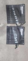 (2) WESTWARD WRENCH SETS AND (2) WIHA NEEDLENOSE PLIER SETS WITH FOLDING CASES