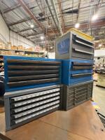 Lot of (5) Drill Bit Storage Cabinets &ndash; Loaded with Assorted Drill Bits & End Mills