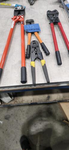 LOT OF (4) BOLT CUTTERS