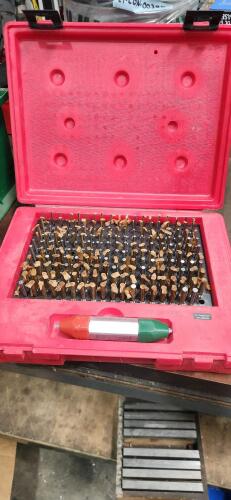 Starrett Precision Steel Pin Gage Set and Steel Jigs