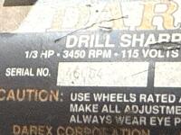 DAREx 1/3HP 3450RPM DRILL SHARPENER/BENCH GRINDER - 4