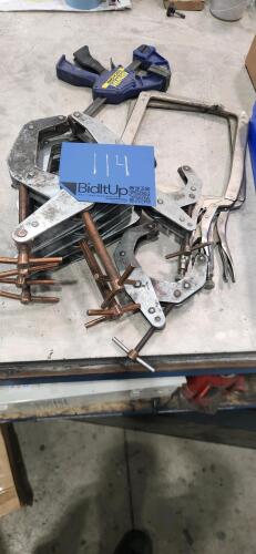LOT OF ASSORTED CLAMPS