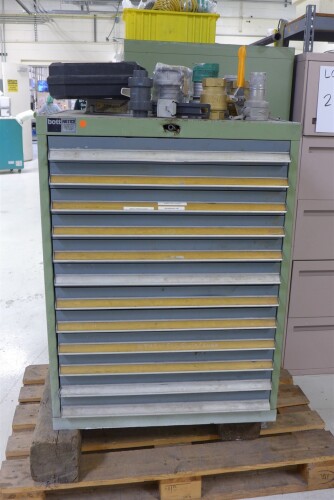 Lot of 3 Filing Cabinet and Multi Drawer Steel Tool Cabinets