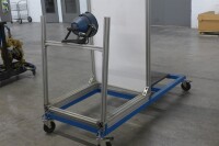 Rolling Cart with Aluminum Frame, Machine Base & Light - 2