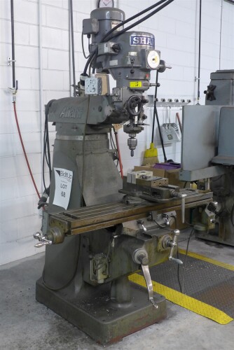 Sharpe LMV, 9" x 42" Table 3 Phase Vertical Knee Milling Machine with Readout