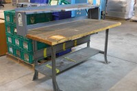 Metal & Wood Work Bench