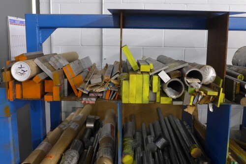 Rack with Solid Cylindrical & Square Metal Stock