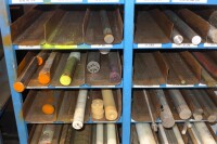 Steel Rack with Miscellaneous Solid Metal & Plastics Round Tubing Stock - 2