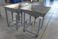 Lot of 2 Hoppers/ Conveyors of Granules & Powders on Rolling Cart - 3