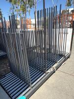 12 Slot Window Panel Storage Cart - 3