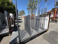 12 Slot Window Panel Storage Rolling Cart - 3