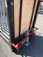 12 Slot Window Panel Storage Rolling Cart - 4