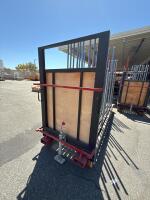 12 Slot Window Panel Storage Rolling Cart - 5