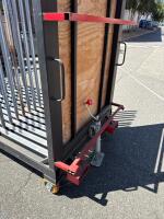 12 Slot Window Panel Storage Rolling Cart - 4