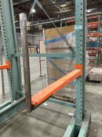 Heavy-Duty Cantilever Rack Upright with Base Supports - 6