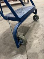 Ballymore 4-Step Rolling Warehouse Ladder with Handrails - 3