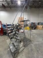 Rolling Safety Ladder with Platform and Safety Gate - 2