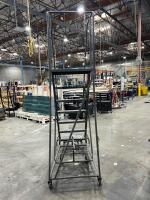 Rolling Safety Ladder with Platform and Safety Gate - 3