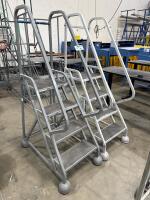 Lot of (2) Cotterman Rolling Ladders