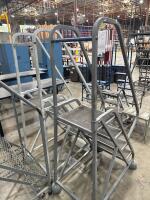 Lot of (2) Cotterman Rolling Ladders - 2