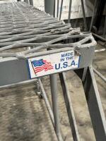 Lot of (2) ULINE three step Rolling Ladders - 6