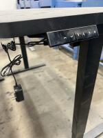 Lot of (2) Electric Height-Adjustable Desks &ndash; Black Tops, Dual Motor Frames - 2