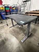 Electric Sit-Stand Desk with Power Outlets and Wireless Charging