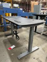Electric Sit-Stand Desk with Power Outlets and Wireless Charging - 2