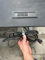 Electric Sit-Stand Desk with Power Outlets and Wireless Charging - 3