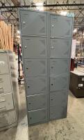 Lot of (2) Lockers Six Drawers