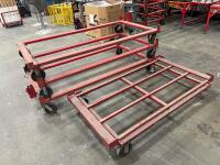 (4) Heavy-Duty Industrial Window Moving Cart