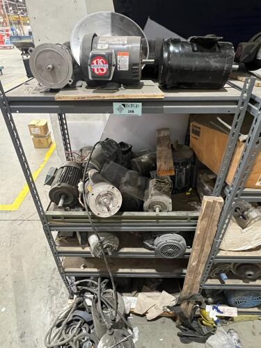 Lot of Industrial Electric Motors &ndash; Baldor, Leeson, Dayton & Others (Mixed HP / RPM / Voltage)