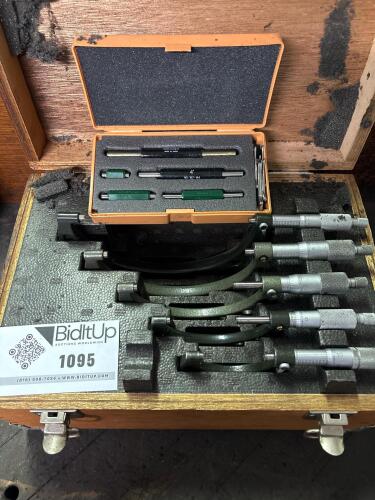 0&ndash;6" Outside Micrometer Set With Standards In Case