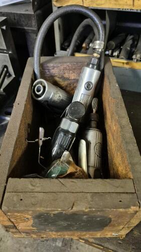 Assorted Air-Powered Hand Tools