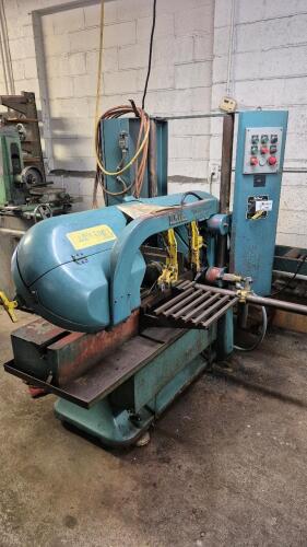 DoALL Horizontal Band Saw With Wells Roto-Veyor Automatic Bar Feed