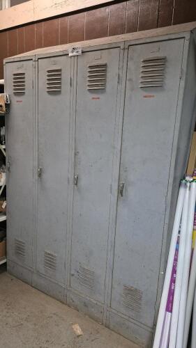 Lot of (4) Lockers with Assorted Contents