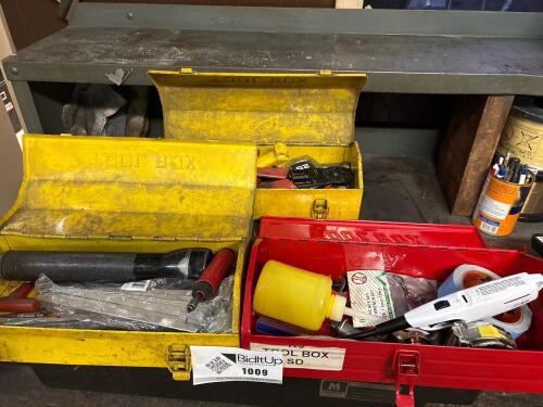 Assorted Toolboxes With Contents