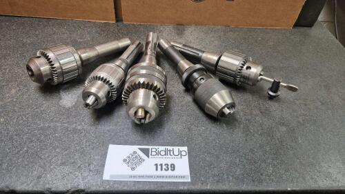 Assorted Drill Chucks On Taper Shanks